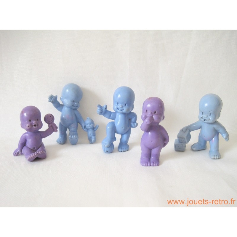 "Les Babies" lot de 5 figurines pastel