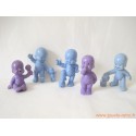 "Les Babies" lot de 5 figurines pastel