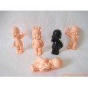 "Les Babies" lot de 5 figurines chair + noire