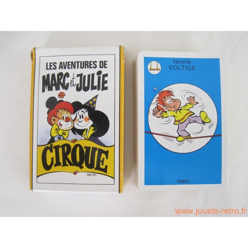 Jeu de 7 familles "Marc et Julie" Cirque