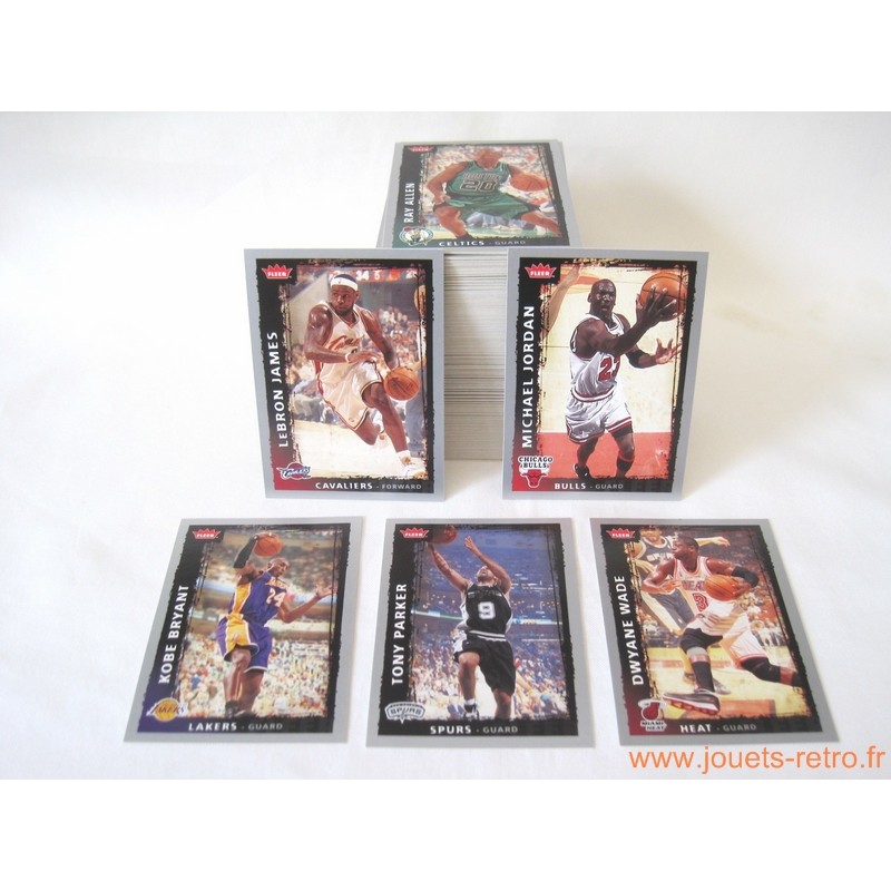 Set complet 200 cartes NBA Fleer 2008-09