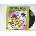 Olive et Tom champion de foot "un gardien sur la touche" - livre disque 45t
