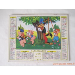 Almanach des PTT 1974 Disney