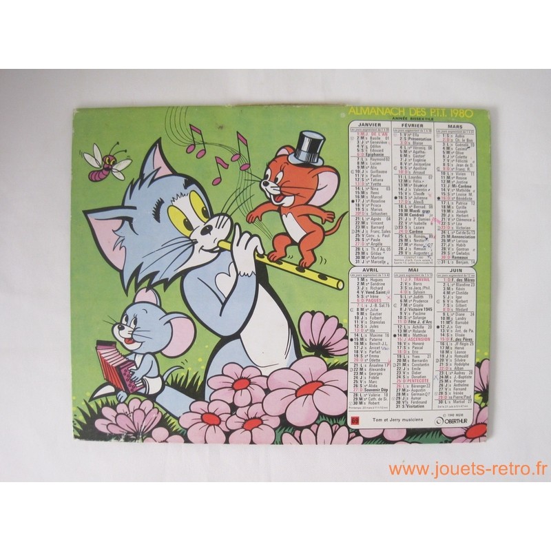 Almanach des PTT 1980 "Tom & Jerry"