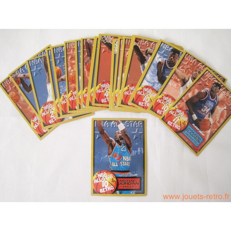 set cartes NBA Fleer All Star 96-97
