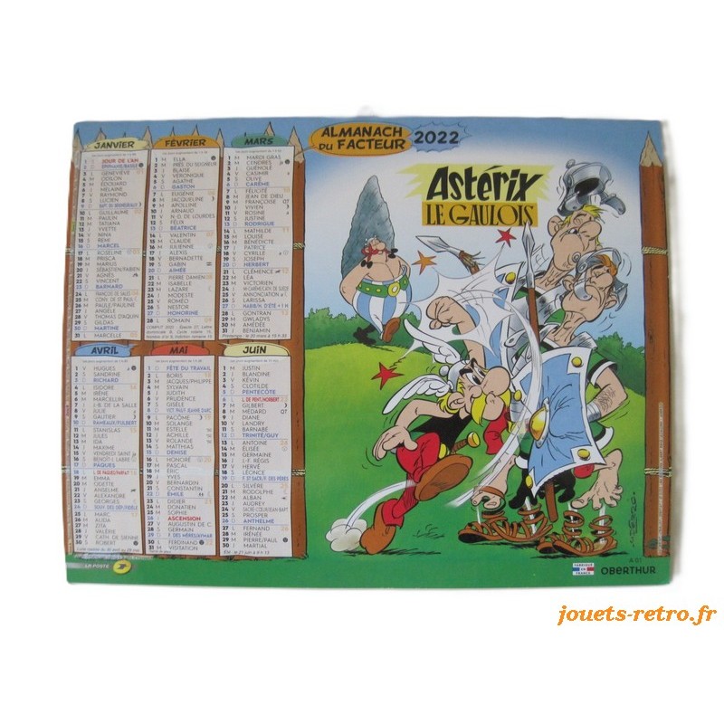 Almanach du facteur 2022 "Astérix"