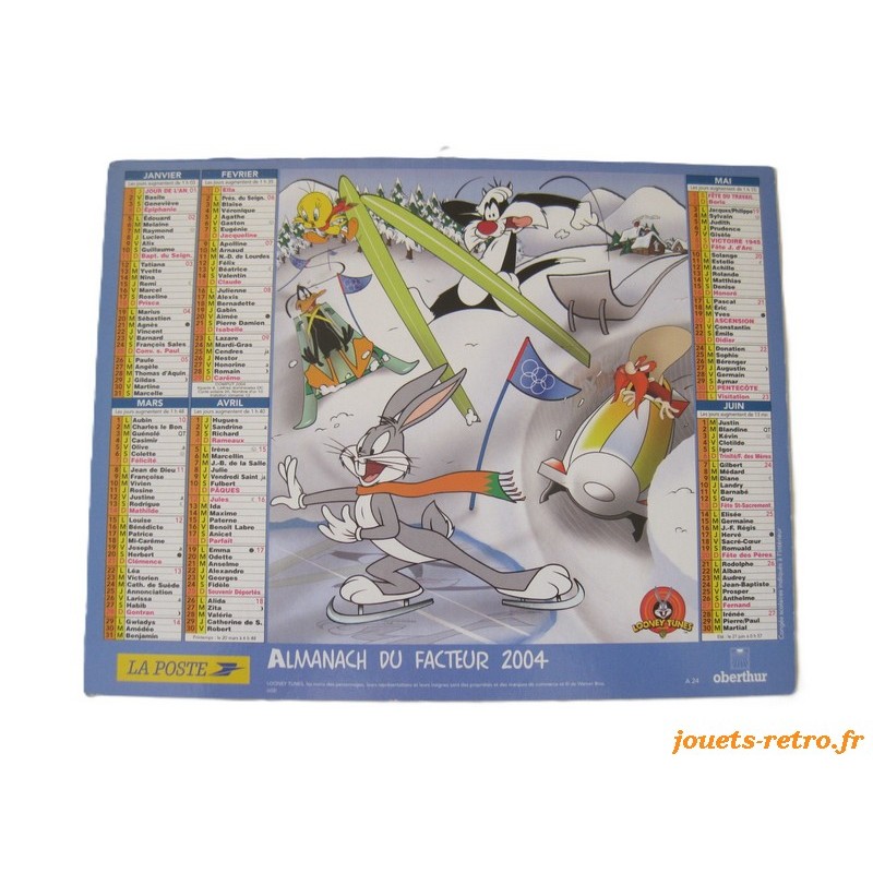 Almanach du facteur 2004 "looney Tunes"