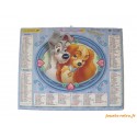 Almanach du facteur 2007 Disney "La Belle et le Clochard + La Petite Sirène"