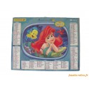 Almanach du facteur 2007 Disney "La Belle et le Clochard + La Petite Sirène"