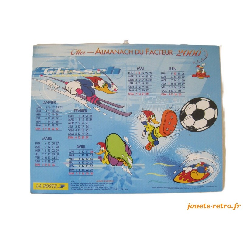 Almanach du facteur 2000 "Woody Woodpecker"
