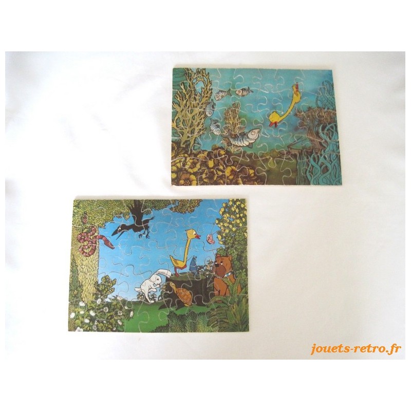 Puzzles en bois vintage Gédéon