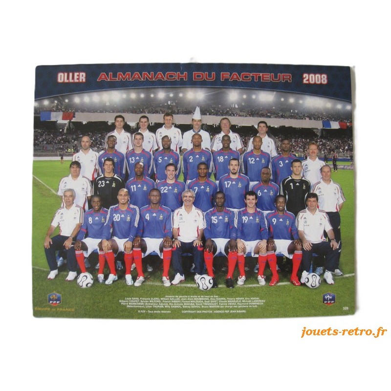 Almanach du facteur 2008 "équipe de France"