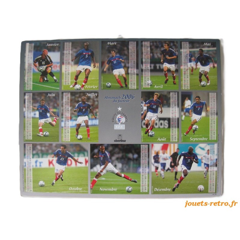 Almanach du facteur 2006 "équipe de France de football"