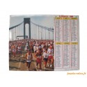 Almanach du facteur 1989 "rugby + marathon"