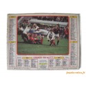 Almanach du facteur 1984 "rugby + patinage"