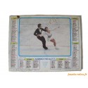 Almanach du facteur 1984 "rugby + patinage"