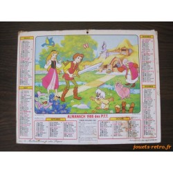 Almanach des PTT 1986 Disney "Winnie + Taram"