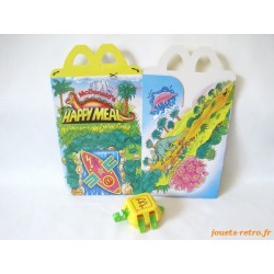 Boite "Happy Meal" Mc Donald's Dinosaure avec jouet