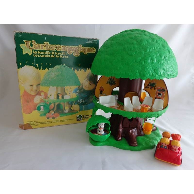 La famille Klorofil de Vulli blister de 5 personnages - jouets rétro jeux  de société figurines et objets vintage