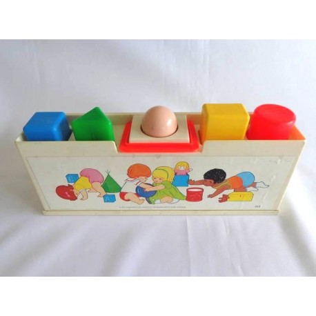 Jeu D'éveil Fisher-Price Shape Sorter Vintage 1974 - Occasion, Bon état Général