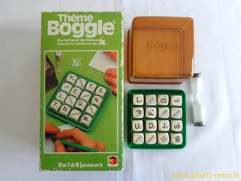 Thème Boggle - Jeu Miro 1978 - jouets rétro jeux de société