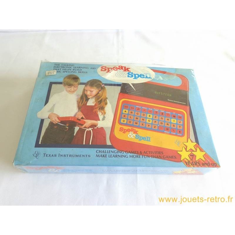 La Dictée Magique Speak & Spell - Texas Instruments 1981 - jouets rétro jeux  de société figurines et objets vintage