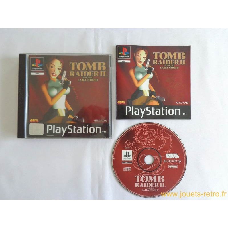 Tomb Raider 2 Sur PlayStation 1 - Complet (Boîte + Notice) - Version FR - État Correct