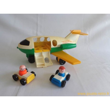 Avion + voitures + personnages Fisher Price