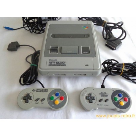 Console Super Nintendo + 2 manettes + cables