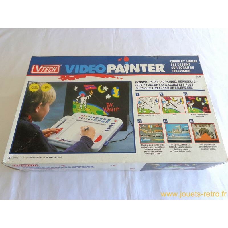 Vidéo Painter VTECH 1992 jouets rétro jeux de société figurines et