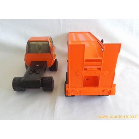 JOUET ANCIEN, CAMION porte voitures Joustra Goliath+3