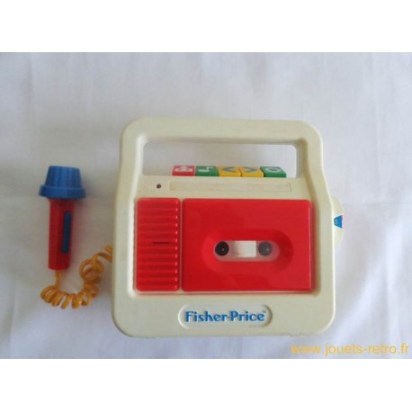 Magnétophone à K7 - Fisher Price 1990 - jouets rétro jeux de société  figurines et objets vintage