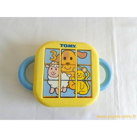 Puzzle Vintage Tomy – Enfant – Réversible – 1992 – Fabriqué En Thaïlande