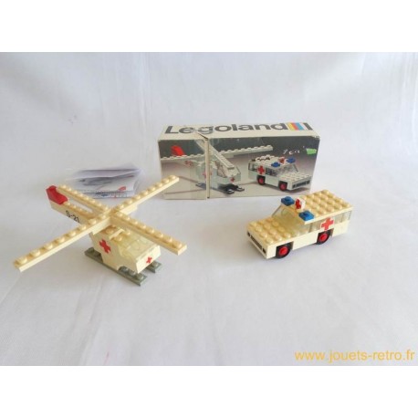 Boite Lego Legoland 653 Ambulance et Hélicoptère