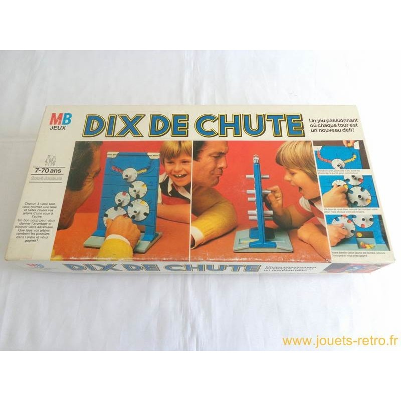 Jeu de société DIX DE CHUTE de MB 100% complet en boite 1981 idéal  collection