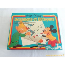 Dessinons et Effaçons Walt Disney - jeu Nathan 1981