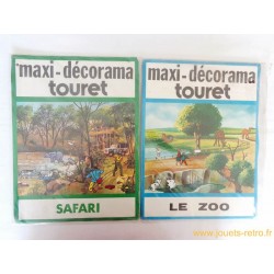 Lot de 2 Maxi Décorama Touret  Safari et Le Zoo