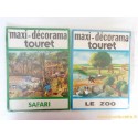 Lot de 2 Maxi Décorama Touret  Safari et Le Zoo