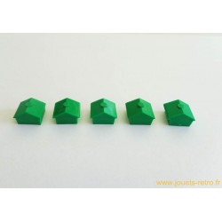 Monopoly Lot de 5 maisons vertes Modèle 2
