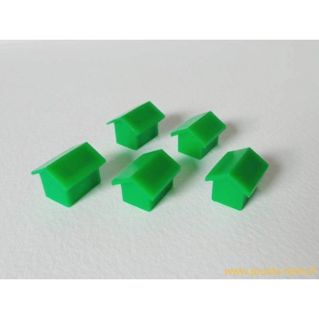 Monopoly Lot de 5 maisons vertes Modèle 1