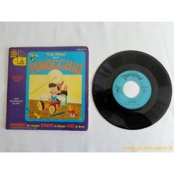 Pinocchio Disney - 45T Livre disque vinyle 