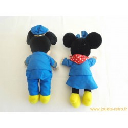 Peluches Disney vintage Mickey et Minnie Plane Crazy 