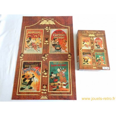 Puzzle Mickey Mouse Nostalgia 4 en 1