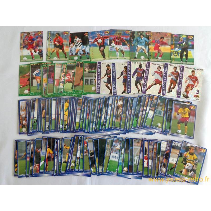 Lot 115 cartes panini football 1995 - jouets rétro jeux de société  figurines et objets vintage