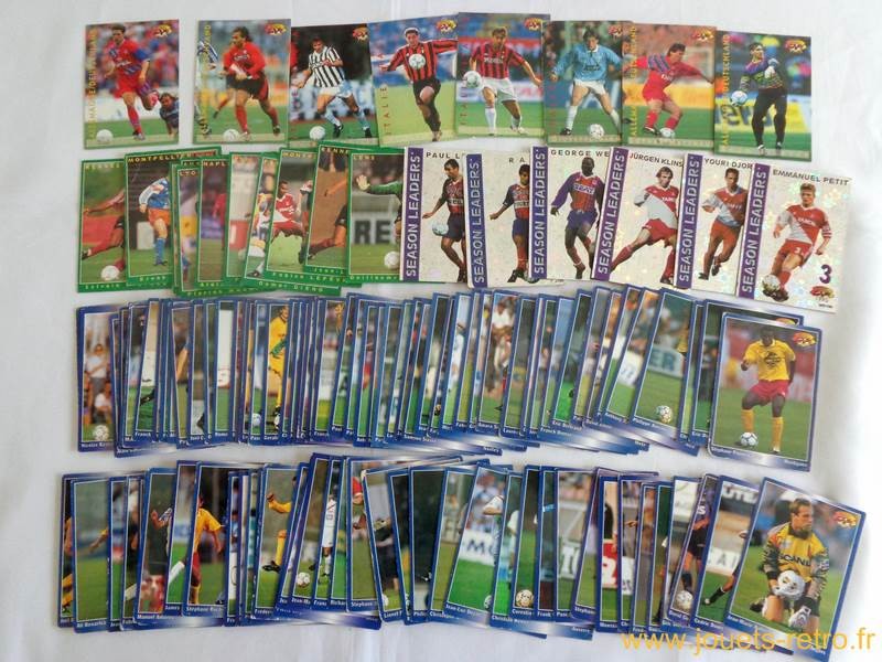 Lot 115 cartes panini football 1995 - jouets rétro jeux de société