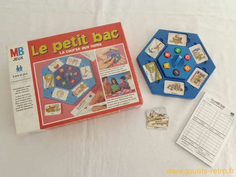 Le petit bac - Jeu MB 1985 - jouets rétro jeux de société figurines et  objets vintage