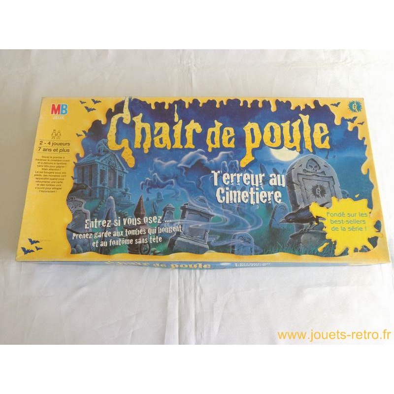 Jeu De Société Chair De Poule MB Vintage Années 90 - Incomplet (manque Le Crâne), Occasion