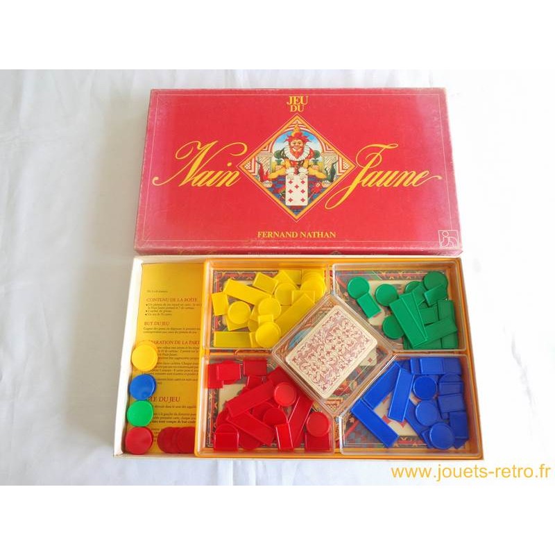 Jeu du Nain Jaune - Nathan 1980 - jouets rétro jeux de société figurines et  objets vintage