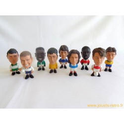 Lot figurines caricature footballeur coupe du monde 98