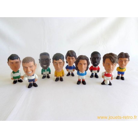 Lot figurines caricature footballeur coupe du monde 98 - jouets rétro jeux  de société figurines et objets vintage